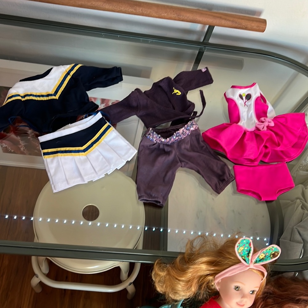 sports set doll clothes; (some retired doll isabelle clothes)